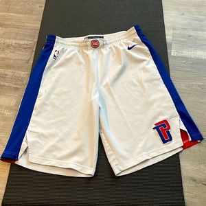 Nike Men’s Detroit Piston’s Basketball Shorts (Size 44)